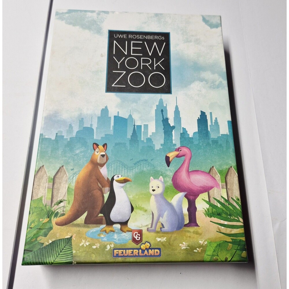 NEW YORK ZOO Board Game Uwe Rosenberg Capstone Feuerland Complete Open Box